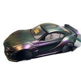 MST 1/10 Drift Car Case A90 Supra Gradual Change of Color Painting with Red Headlight Control System Finished Product