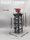 1/72 3D Printing Air Force Radar Tower Finished Product with Lighting Model Airport Miniature Scene