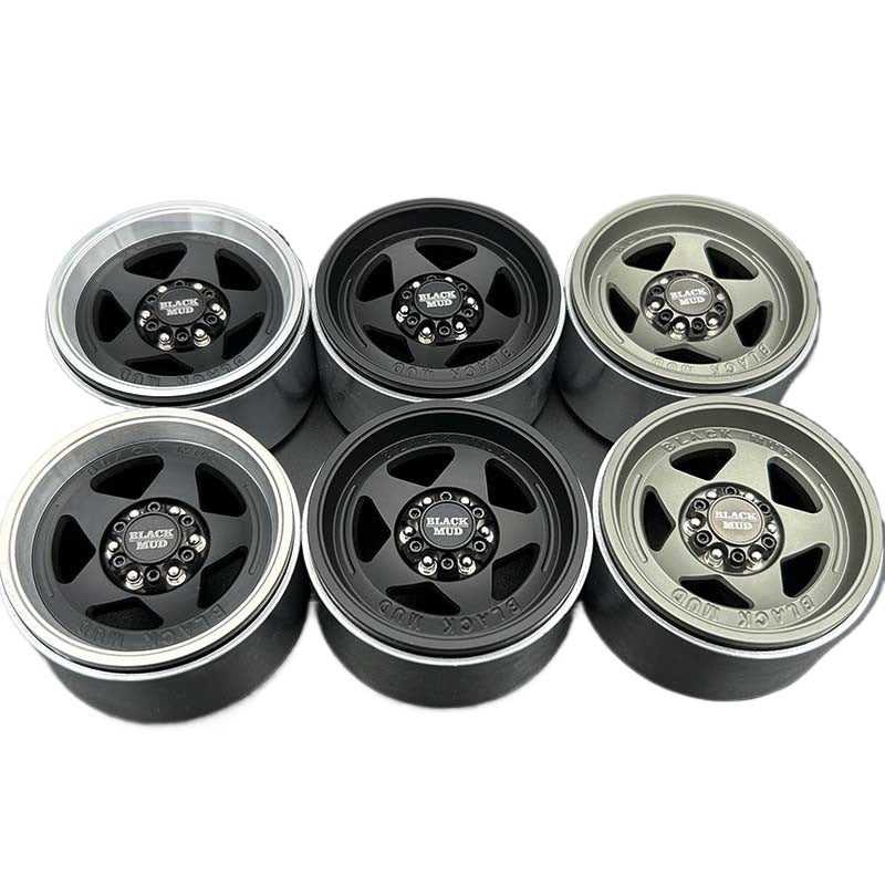 1.9 2.2 Inch CNC Five-spoke Clip-on Wheels for 1/10 Remote Control Car ...