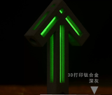 3D Printed Metal Titanium Alloy Arrow Tritium Lamp Self-luminous for 25 Years