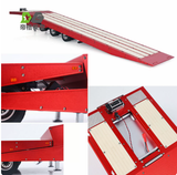 DEGREE 1/14 Tamiya Rc Tractor Metal 994 Three Axis American Rescue Trailer