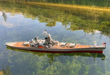 1:300 Us Missouzi RC Battleship Boat Model Finished 90cm Length RTR