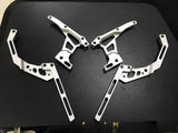 Ma racing 1/24 DMA Rwd Rc Drift Car Op Cnc Aluminum Alloy Eyebrow Rear Fin Spoiler Titanium Alloy Roll Frame