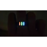 Colored Titanium Tritium Tube Ring Self-luminous for 25 Years