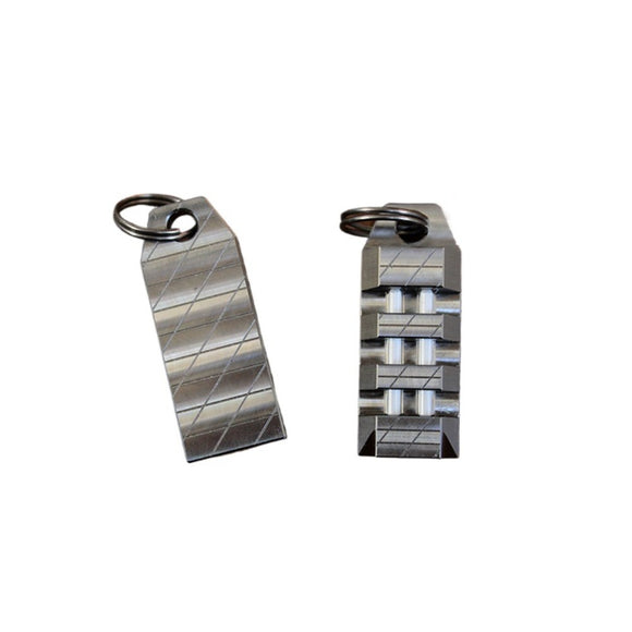 Self-luminous 25 Years Double Tube Tritium TC4 Titanium Alloy Keychain