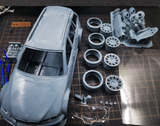 1/24 E46 M3 GTR wagon rc drift car 3D printed resin assembly model