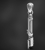 925 Silver Pendant with 3x22.5 Tritium Tube for Vintage Necklace