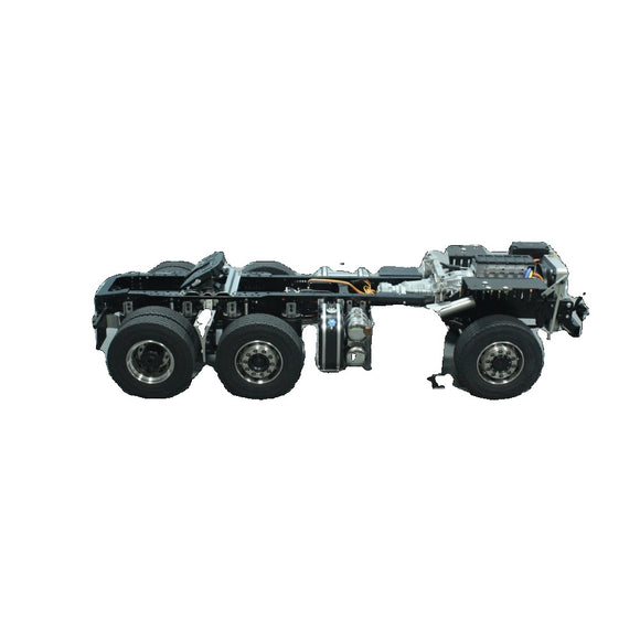 LXYRC 1/14 Tamiya Scania 770s 6X4 with Lifted Middle Axle Metal Chassis Assembly