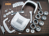 1/24 180SX LBK Rc Drift Car 3d Print Hull OP Parts for AOSHIMA