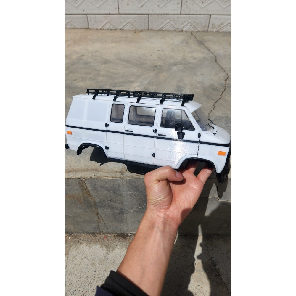 WPL D12 Remote Control Car Modified with 3D Printed Car Shell