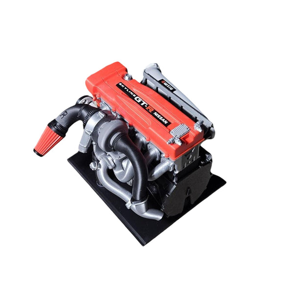 3D Printed 1/16 Scale Plastic Static Model of Skyline GTR R34 Engine