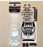 911 GT3 RS 1/10 Rc Drift Car Clear Case with Magnetic Light Kit for Tamiya Tt02 Mst Rdx Wheelbase 257mm