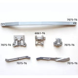 TRACTION HOBBY KING MOTOR KM 1/7 WRC Citroen C3 Rc Rally Car Aluminum Alloy Front Rear Support Middle Support Base Set Op