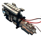All-metal Shift Gearbox Powertrain for 1/14 Tamiya RC Dump Truck SCANIA 770S R620