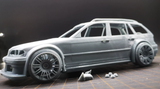 1/24 E46 M3 GTR wagon rc drift car 3D printed resin assembly model