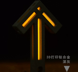 3D Printed Metal Titanium Alloy Arrow Tritium Lamp Self-luminous for 25 Years