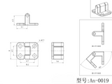 1/14 Tamiya RC Truck Toy Small Stainless Steel Door Hinge An-0019 Parts