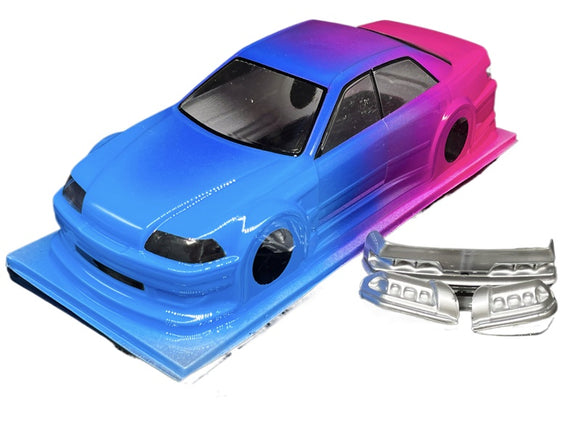 BMRC 1/24 Rc Drift Car JZX Car Shell Soft Shell with Lamp Cup with Coating