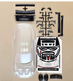 911 GT3 RS 1/10 Rc Drift Car Clear Case with Magnetic Light Kit for Tamiya Tt02 Mst Rdx Wheelbase 257mm