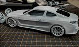 1/24 BM2021 M4 G82 RC DRIFT CAR 3D PRINT SHELL Model Assembly