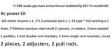 1/200 Germany  Gneisenau Battleship 03714 Assembler RC Power Kit
