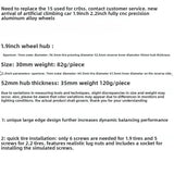 LLRC 1.9 2.2 Inch Metal Wheels FOR CROSSRC SCX10 TRX4 1/10 RC CAR 4PCS