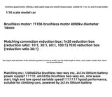 1106 brushless geared motor with ESC n20 gearbox for 1/35 rc car op