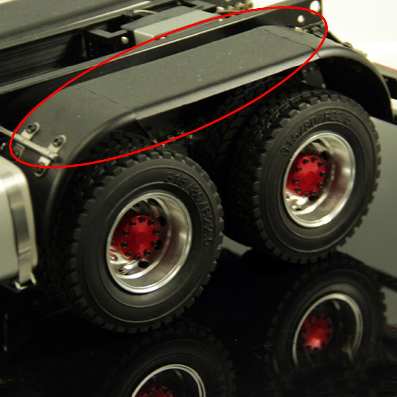 Tamiya R620 Rear Metal Double Axle Rear Wheel Fender for 1/14 Rc Tamiya Tractor Scania ...