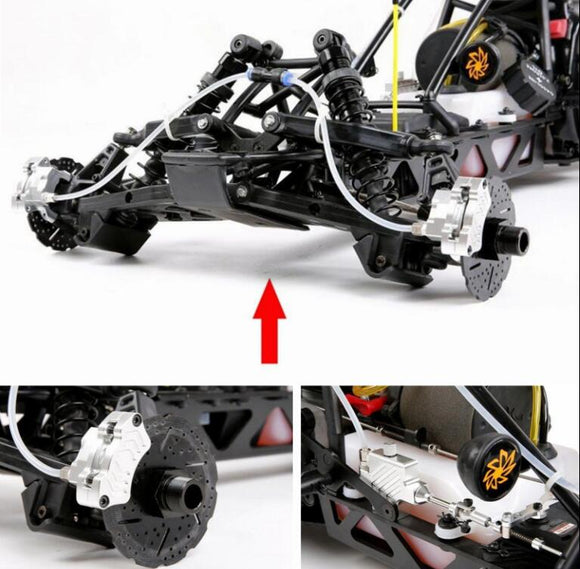 Front Wheel Cable Brake System Set in US for 1/5 HPI Baja 5B 5T SS 5SC Front Wheel Cable Brake System Set in US for 1/5 HPI Baja 5B 5T SS 5SC