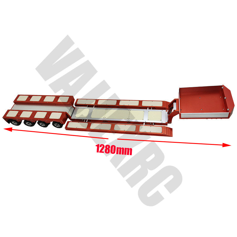 All-metal Combination Flatbed Trailer for 1/14 Scale Tamiya
