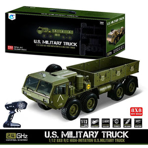 HG P801 1/12 8x8 8WD Rc US Army Military Truck Rtr – VAJJEXRC