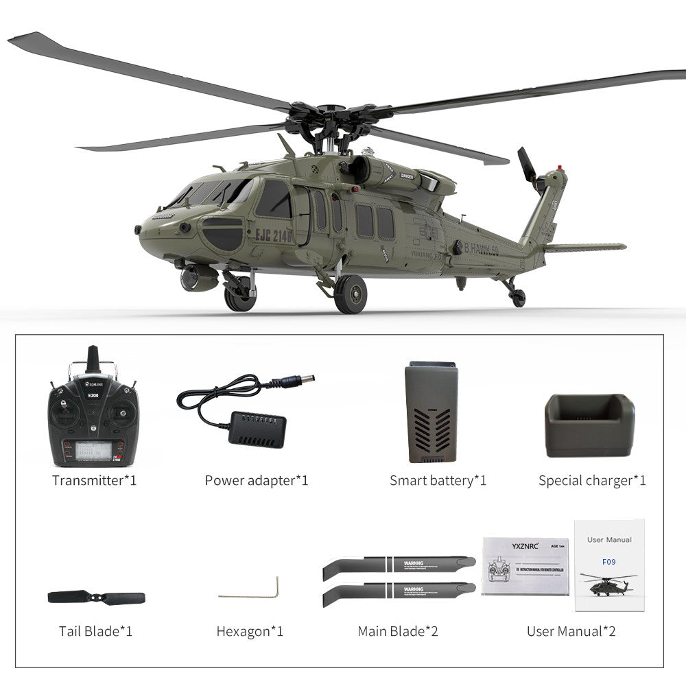 F09 UH60 Utility Black Hawk RC Helicopter RTF – VAJJEXRC