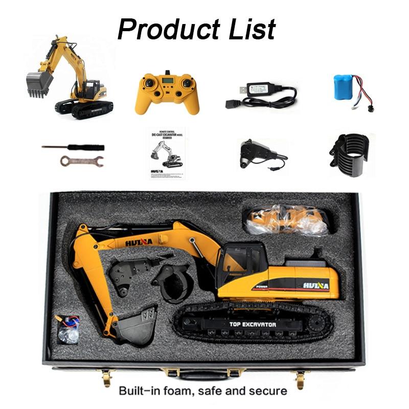 NEWEST Version HUINA 580 1:14 23Ch RC FULL ALLOY RC Excavator Big