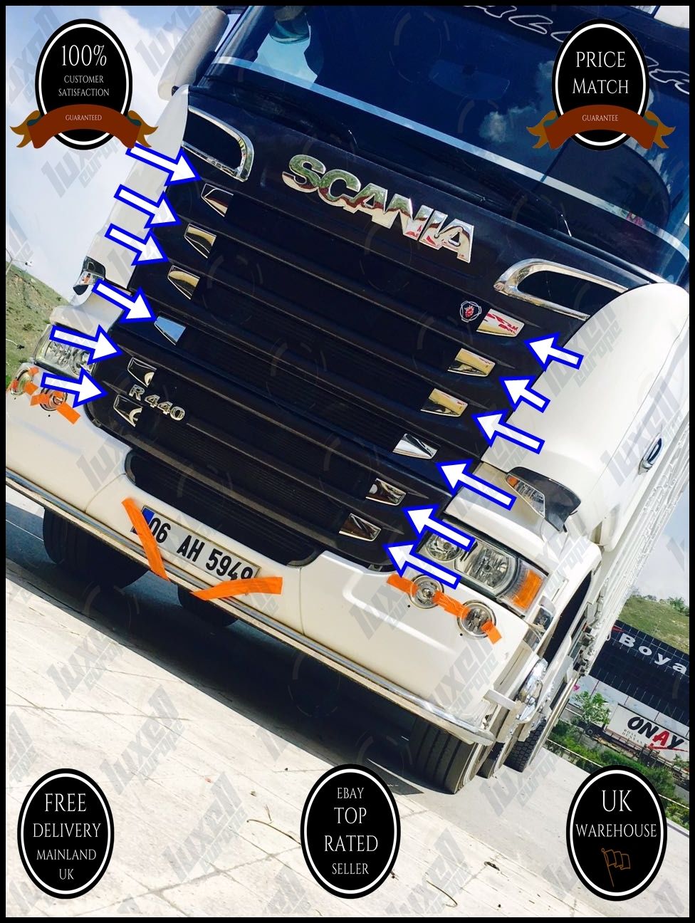 1/14 Tamiya Scania R730 modified air intake decoration – VAJJEXRC